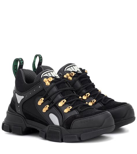 gucci flashtrek mens black|gucci jeweled sneakers price.